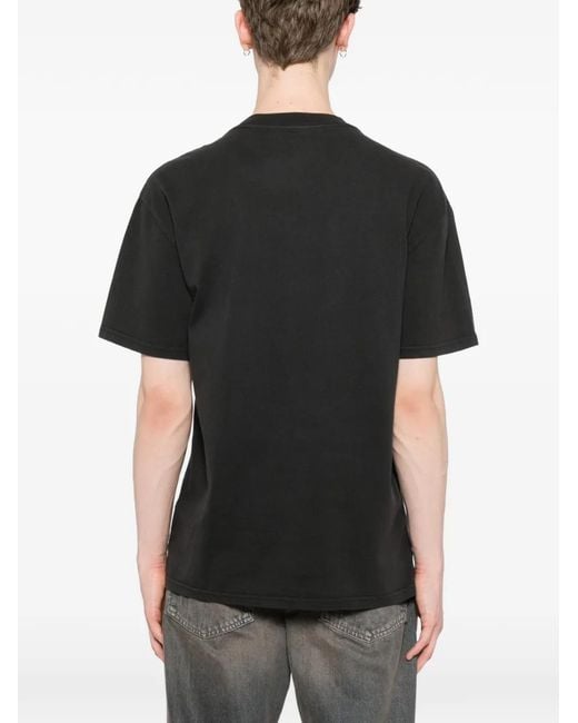 Melt Black Cotton Printed T-Shirt for men