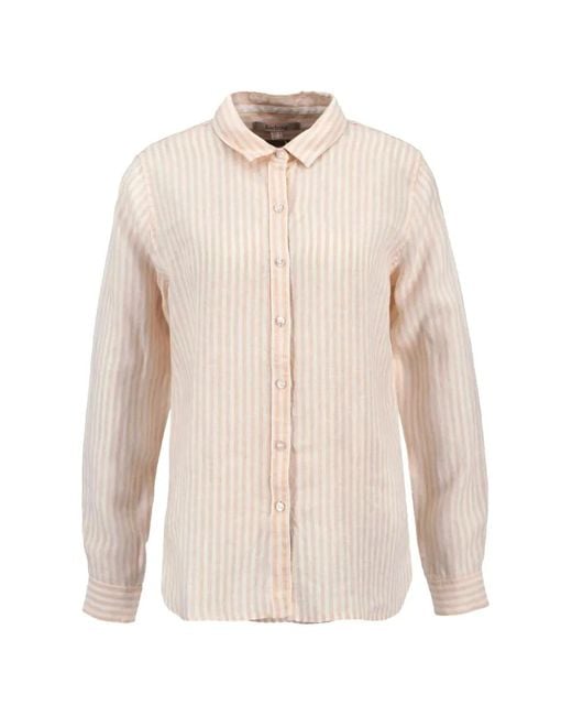 Barbour Natural Marine Stripe-Pattern Shirt