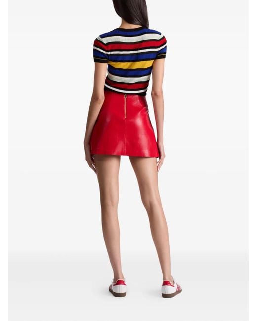 Alice + Olivia Red Alice + Olivia Semira Mini Skirt