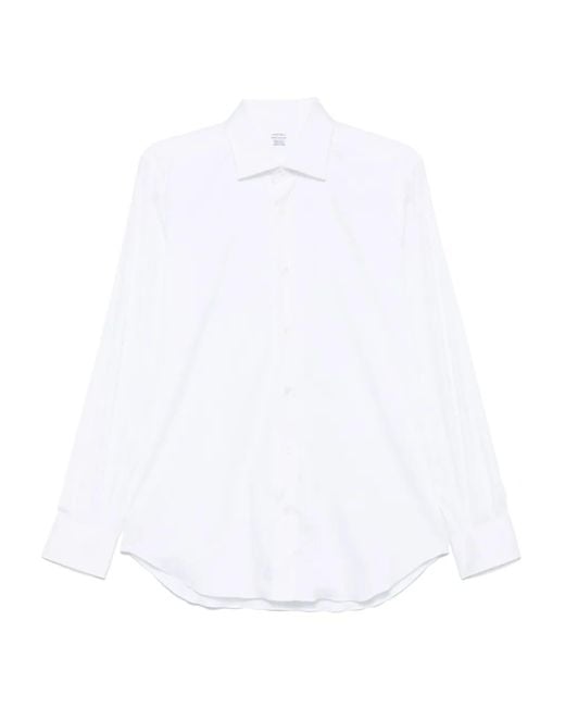 Mazzarelli White Button-Down Shirt for men