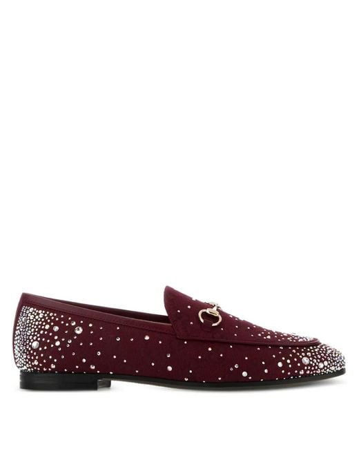 Gucci Jordaan Gg Loafers in het Red
