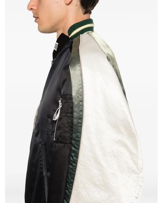 Maison Mihara Yasuhiro Black Panelled Jacket for men