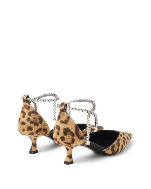 Jimmy Choo Metallic Genuine Leather Pumps