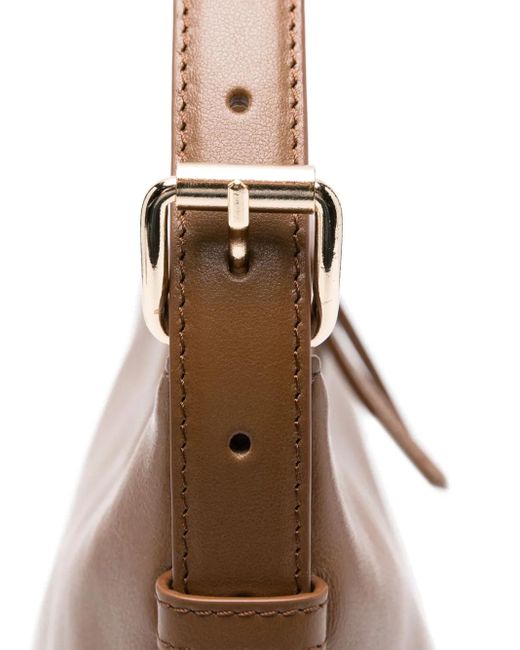 A.P.C. Brown Schultertasche aus Leder