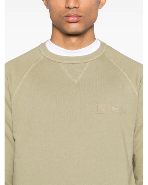 Fay Sweatshirt mit Logo-Patch in Natural für Herren