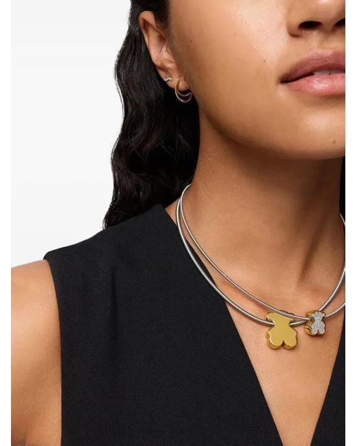 Tous ダイヤモンド ペンダント Metallic