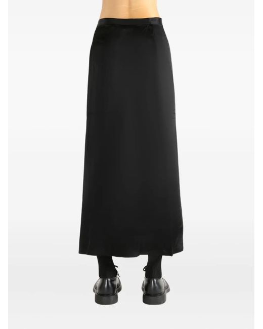 Atelier New York Black Tie-Wrap Skirt