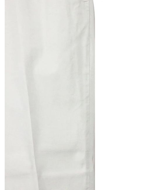 Briglia 1949 White Belt Loops Pockets Trousers for men