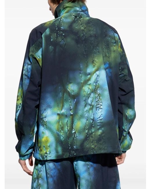 Y-3 Blue Aop Ripstop Jacket for men