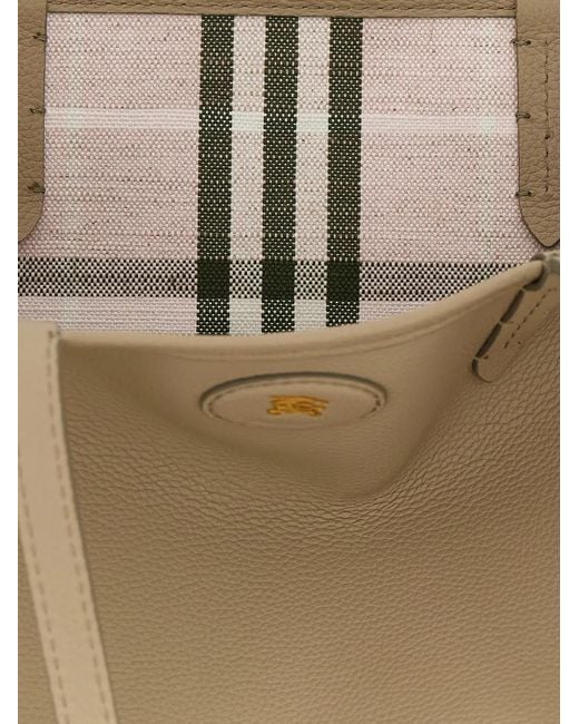 Burberry Natural Bloomsbury Reversible Leather Tote Bag