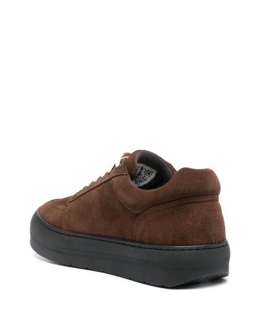 Sunnei Brown Dreamy Lace-Up Suede Sneakers
