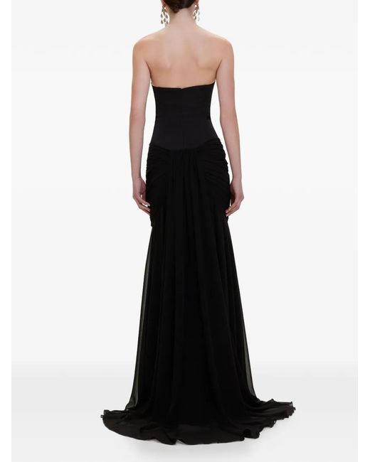 V:PM ATELIER Black Ruched-Detail Dress