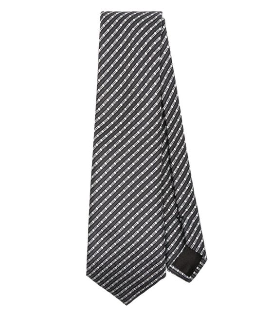 Cravatta a righe di Giorgio Armani in Gray da Uomo
