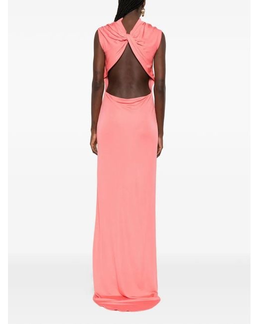 Tom Ford Pink Cut-Out Maxi Dress
