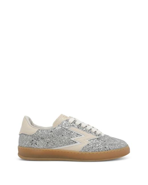 Moa Concept White Club Deluxe Glitter Sneakers