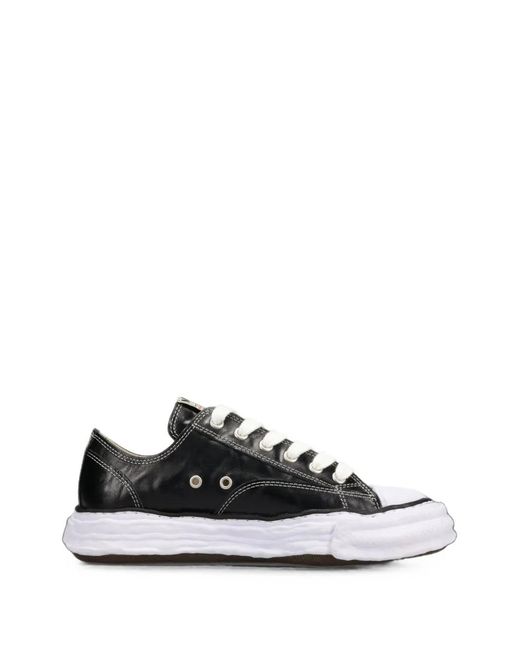 Maison Mihara Yasuhiro White Peterson23 Wrinkled Leather Low-Top Sneakers
