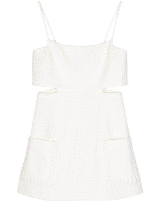 Alexis White Cut-out Mini Dress