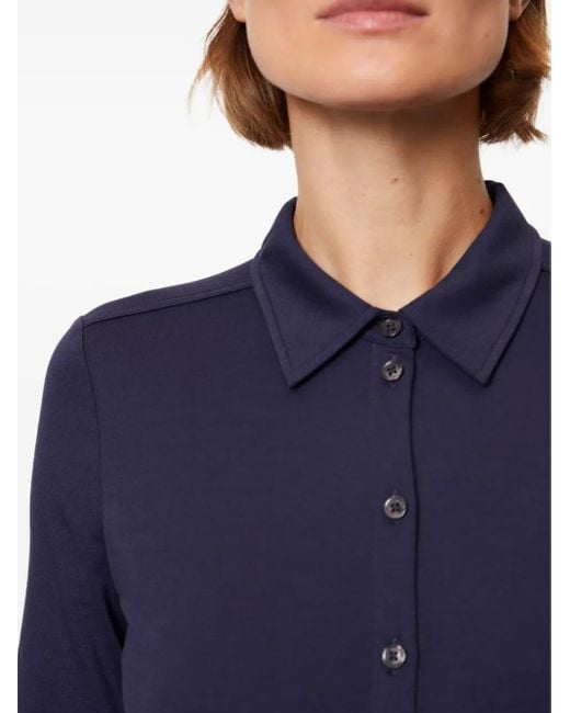 Marc O' Polo Blue Long-Sleeve Button-Up Shirt