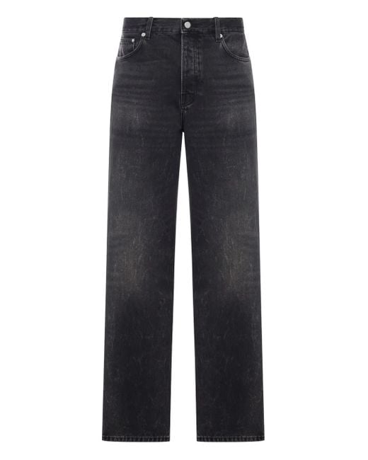 Haikure Blue Straight Five-Pocket Jeans for men