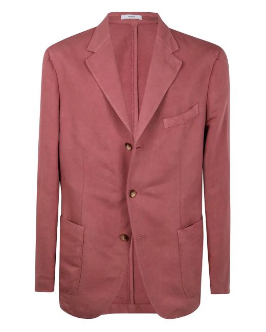 メンズ Boglioli リネンブレンド ジャケット Pink