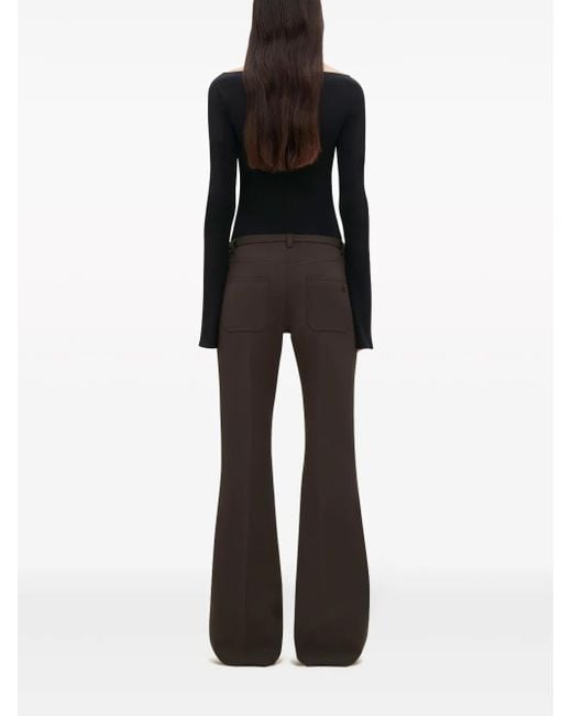 Courreges Black Relax Bootcut Trousers