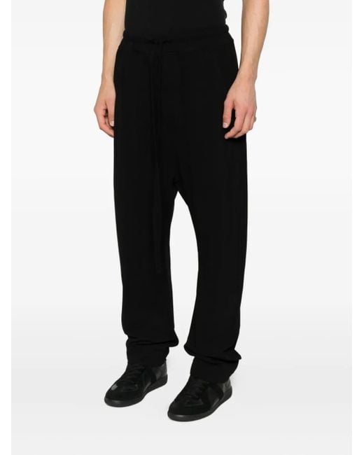 Thom Krom Black Drawstring Track Pants for men