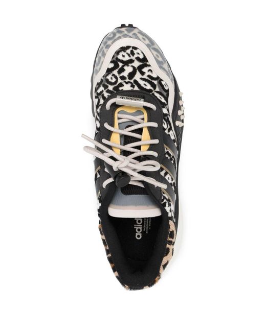 adidas Falcon Leopard Print Sneakers in White | Lyst UK