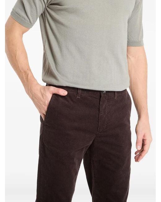 Tommy Hilfiger Black Denton Corduroy Straight Trousers for men