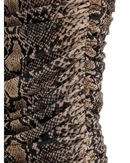 Bardot Natural Cut-Out Print Midi Dress