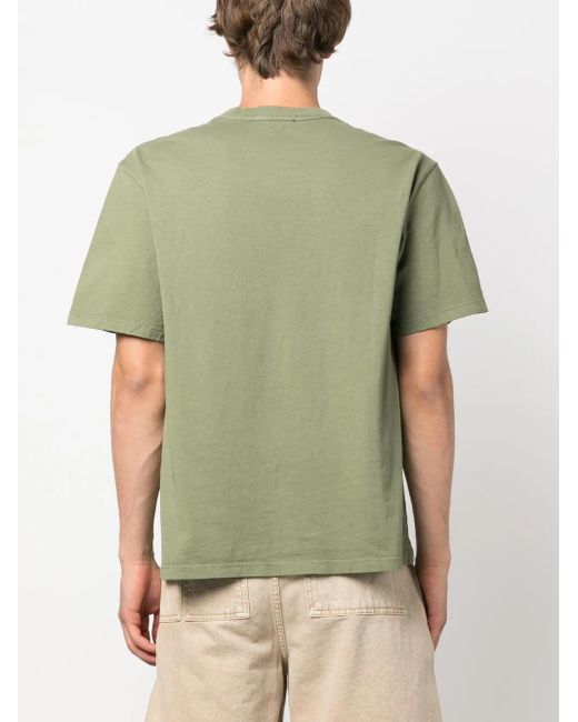 Each x Other Green Logo-Embroidered Cotton T-Shirt for men