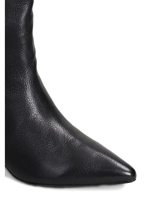 Ash Black Leather Boots