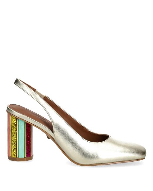 Kurt Geiger Metallic 85Mm Perspex Slingback Pumps