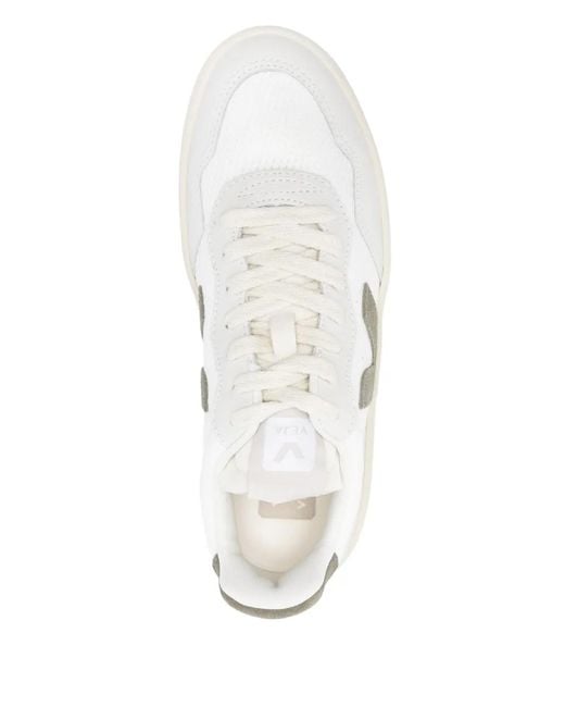 Veja White V-90 Sneakers