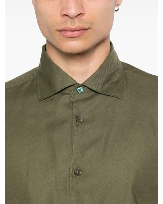 Paul Smith Green Textured Buttoned Shirt for men