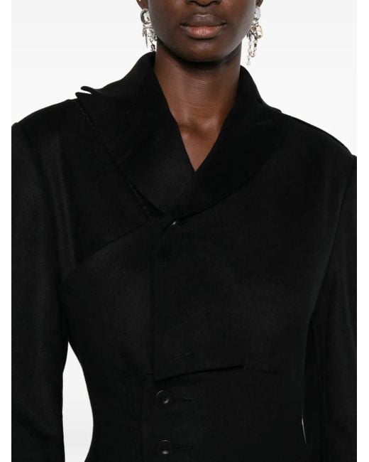 Yehuafan Button-Up Jas in het Black