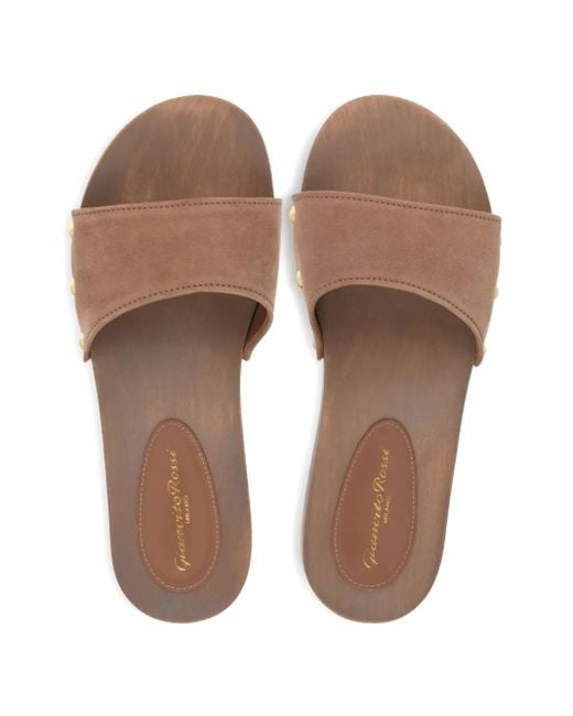 Gianvito Rossi Brown Riviera Sandals