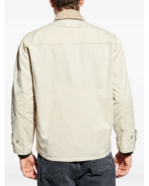KENZO Natural Veste Zippée À Fleurs