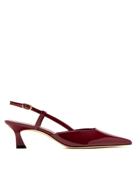 Escarpins Vinnie 50 Mm À Bride Arrière Stuart Weitzman en coloris Red