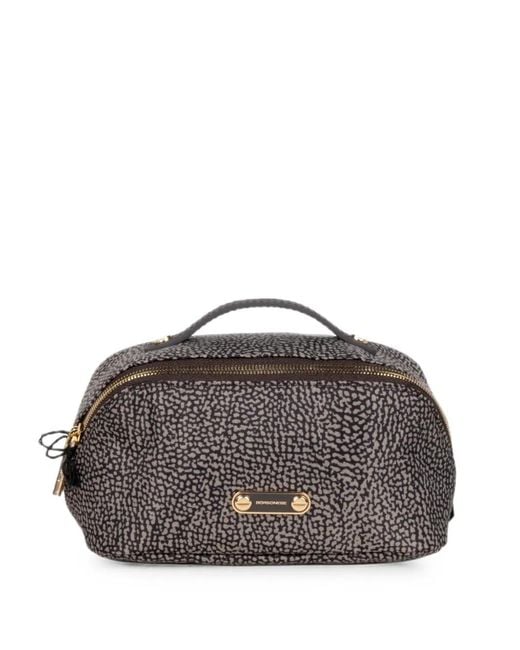 Borbonese Gray O.P. Print Clutch Bag