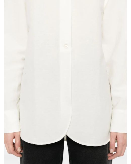 Camicia A Maniche Lunghe di Studio Nicholson in White