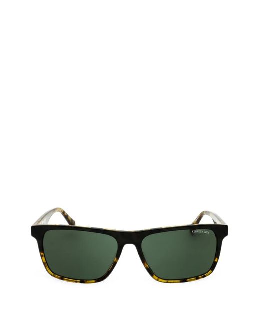Kenneth Cole Green Rectangle-Frame Sunglasses for men