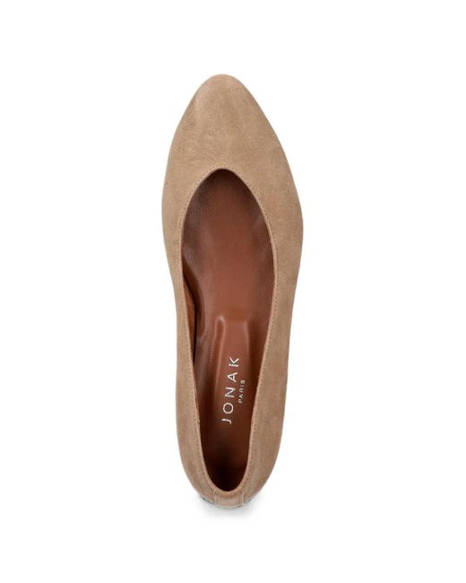 JONAK PARIS Brown Ballerines Dassus En Daim