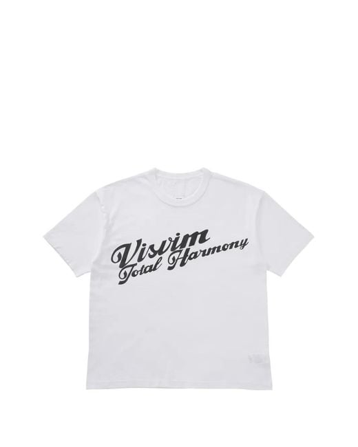 Visvim White Logo-Print Cotton T-Shirt for men