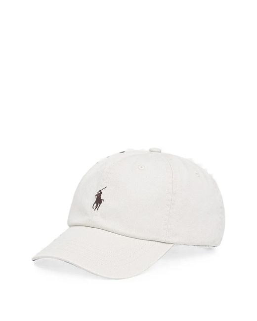 Polo Ralph Lauren White Cotton Baseball Cap