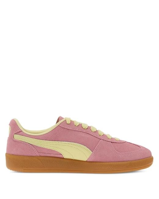 PUMA Pink Palermo Lace-Up Fastening Sneakers