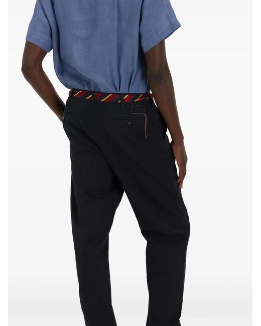 Fortela Blue Wallace Pocket Chino Trousers for men