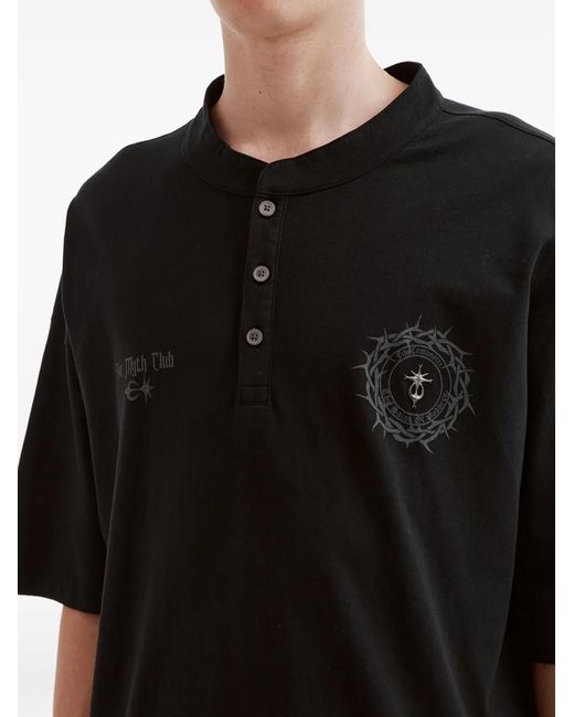 FIVE CM Black Logo-Print T-Shirt for men