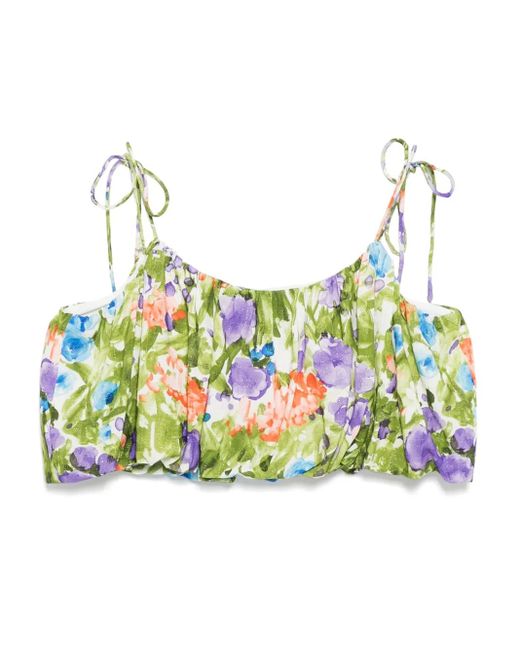 Bambah Blue Antalia Bubble Top