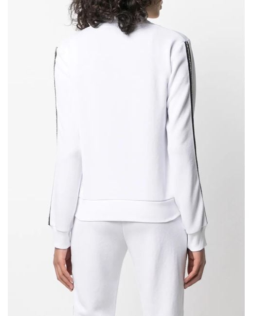 Liu Jo Blue Side-Stripe Track Jacket