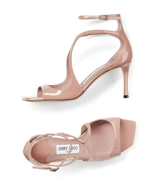 Jimmy Choo Pink Powder Silk Sandals